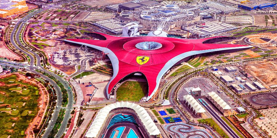 Vista aerea del ‘Ferrari World’